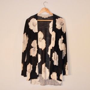 LOFT Lightweight Floral Cardigan